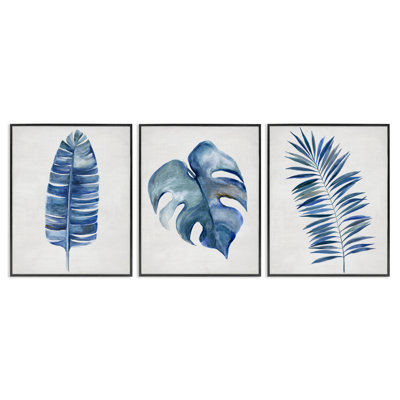  "Vintage Tropical Leaves", ensemble de 3 estampes numériques par Hannah Dawson