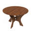 Table de salle à manger pliante de 43 pouces pour les petits espaces, panneau de fibres à densité moyenne avec placage de noyer, peu encombrante pour la cuisine et l'extérieur | Idée de cadeau-83999761