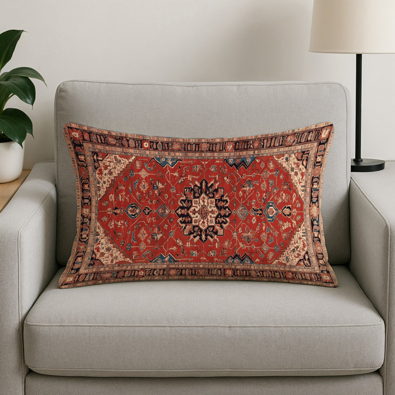 Coussin décoratif d'intérieur et d'extérieur Overdyed, Rectangulaire H 25 po x l 18 po, Brun oriental 10
