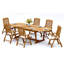 Marley Outdoor - Piece Teak Dining Set-913165436