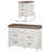 Blanc antique / brun