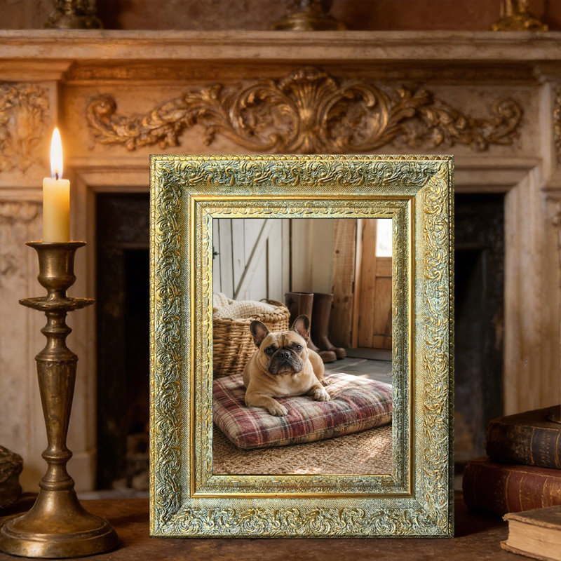 Cadre photo mural 11 pièces x 11 "or antique 11" pour mémoire de voyage, Antique Gold, 1, 11" W x 14" H