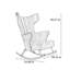 Chaise berçante Luxury