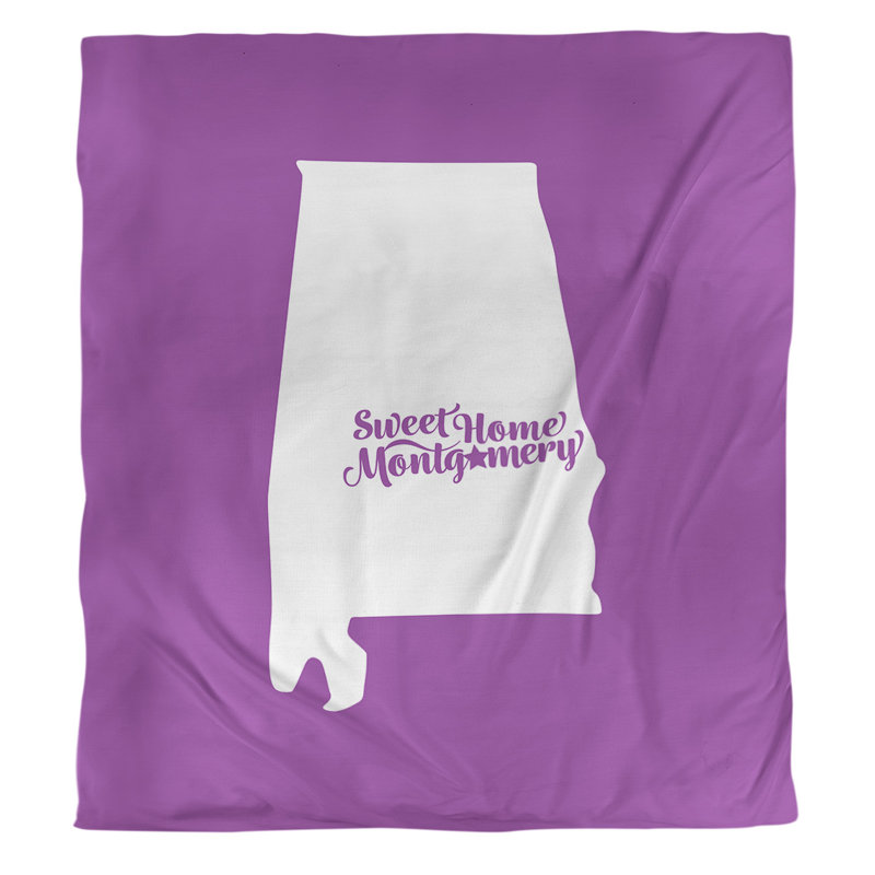 Housse de couette alabama montgomery, Housse de couette simple TG, Violet