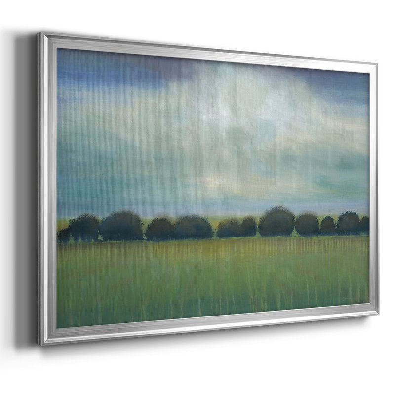 «Greener Pastures», toile tendue avec châssis_OJAR3196, Argent, H 14 po x l 20 po x P 1,5 po
