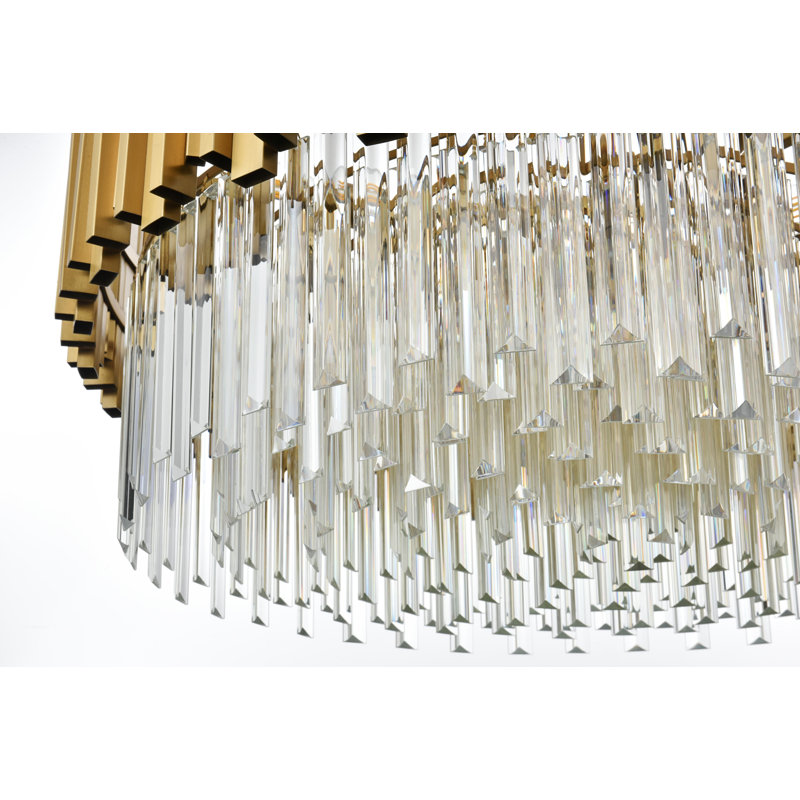 Lustre Lenora 32 pouces , Or satiné