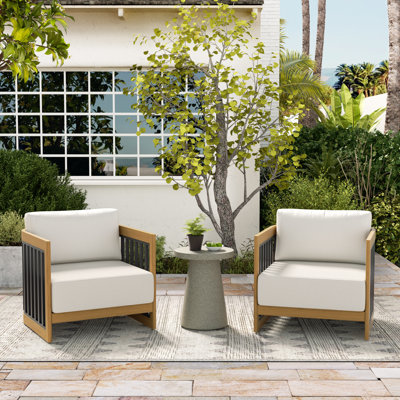 Chaises longues avec coussins Sereno