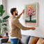 Flowering Tree in Bloom Japandi - Wrapped Canvas-153797509-153797512