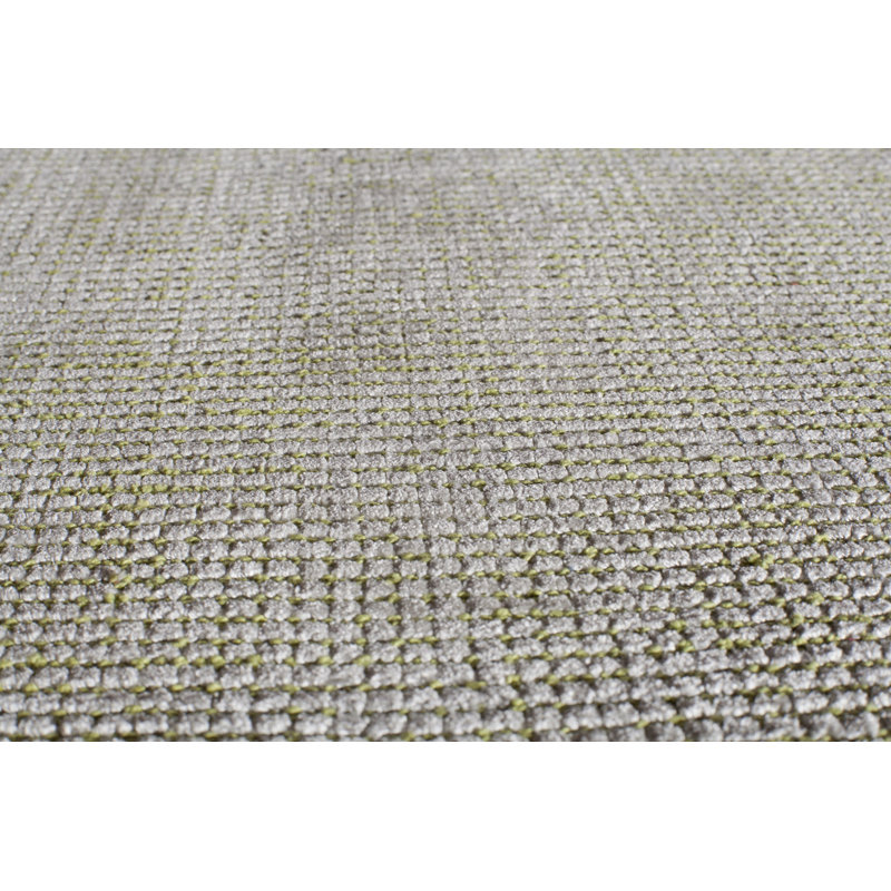 Tapis vert touffeté à la main, Rectangulaire 8 pi x 10 pi