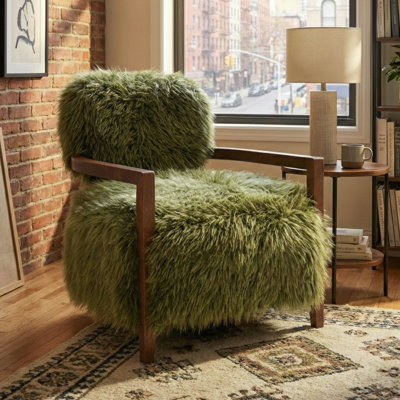 Tilton Soft Long-Haired Upholstered Accent Chair