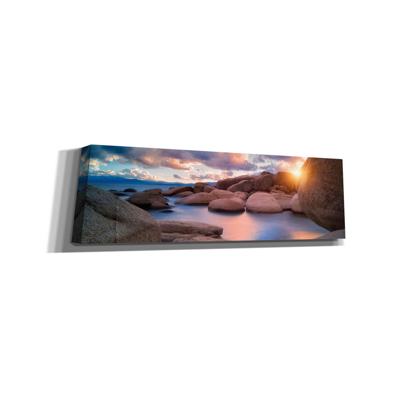 «Sunset Cove» par Dennis Frates, impression sur toile tendue, H 12 po x l 36 po x P 1,5 po