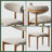 Mid-Century Modern Wood Dining Chairs, Upholstered Wood Dining Chair Side Chair, Fully Assembled-1644979566-1644979565