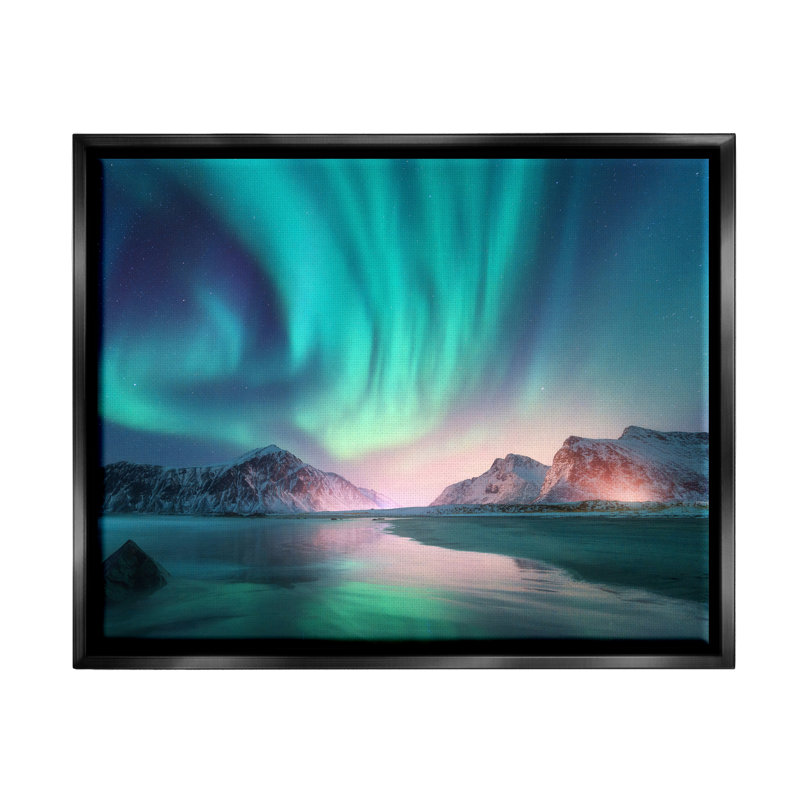"Stupell Industries Northern Lights", reproduction d'art sur toile par Incado, H 17 po x l 21 po x P 1,7 po
