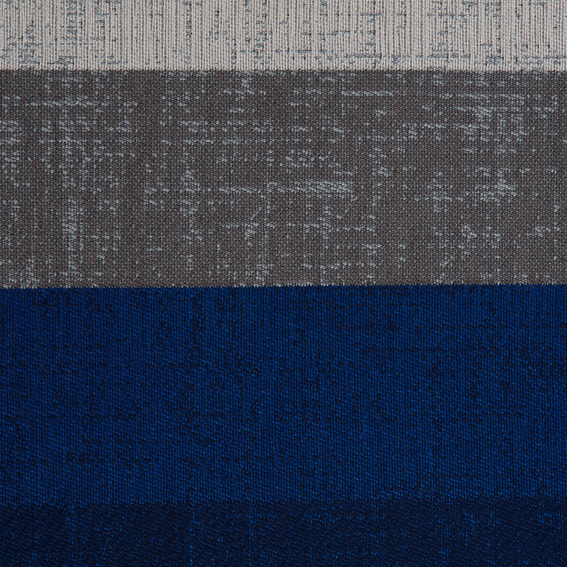 Ponca Blue and Gray Rectangular Office Chair Mat