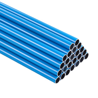 Trousse de tuyauterie pour compresseur d'air, 90 pi x 0,68 po au total, système de tuyauterie en aluminium pour air comprimé, résistant à la haute pression, étanche et facile à installer pour les garages et les ateliers.