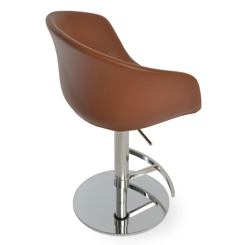 Tabouret de piston Tribeca, Noisette