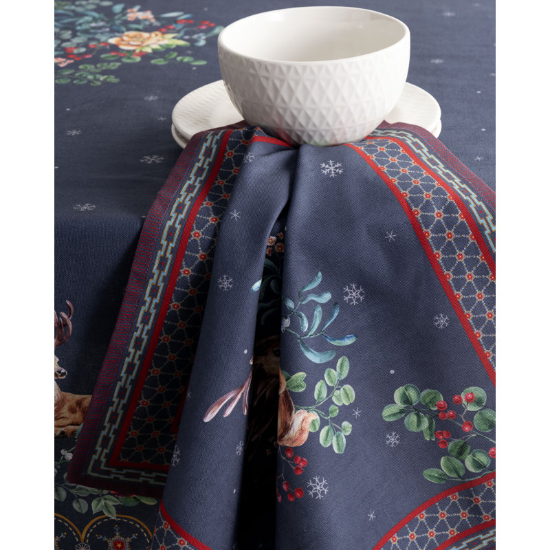 Serviettes de table Maison d'Hermine Christmas Joy 100 % coton - 51 x 51 cm