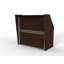 Bureau de réception rectangulaire en stratifié Previlus-385660828