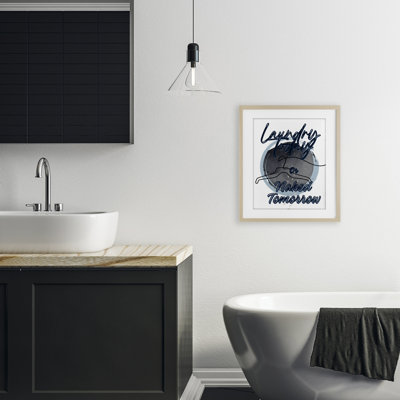 «Laundry Laundry with Hanger Contour», impression encadrée sous verre, design par Jesse Keith