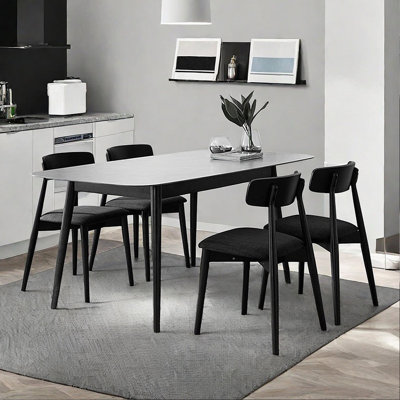 Modern high-temp resistant rock slab dining table