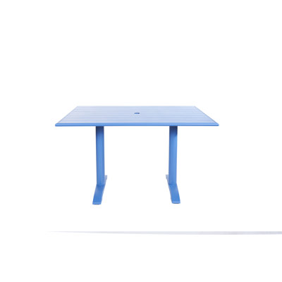 Beachcomber 4 Person 48'' L x 29.75'' H Aluminum Dining Table