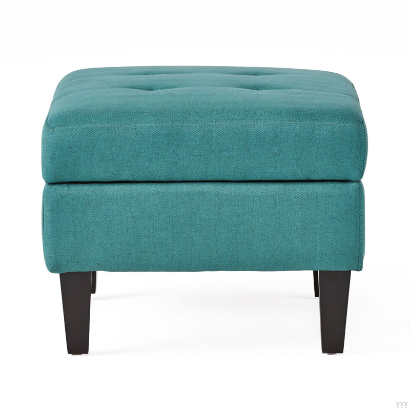 OTTOMAN DE RANGEMENT, Sarcelle