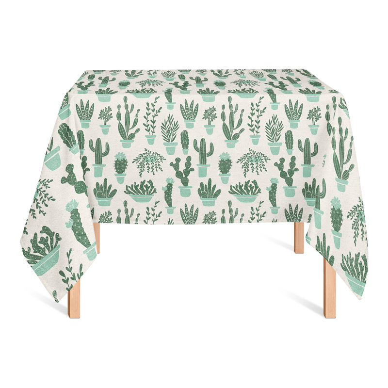 Nappe Houseplants On Linen Green 2, Vert