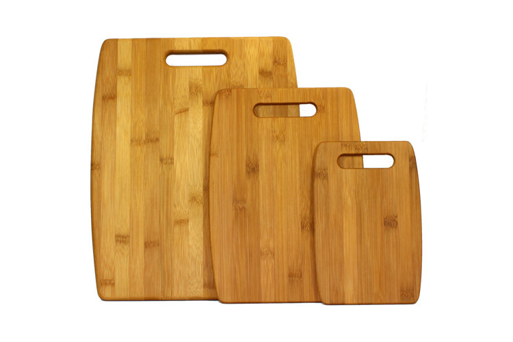 Oceanstar Design 3 Piece Bamboo Cutting Board Set