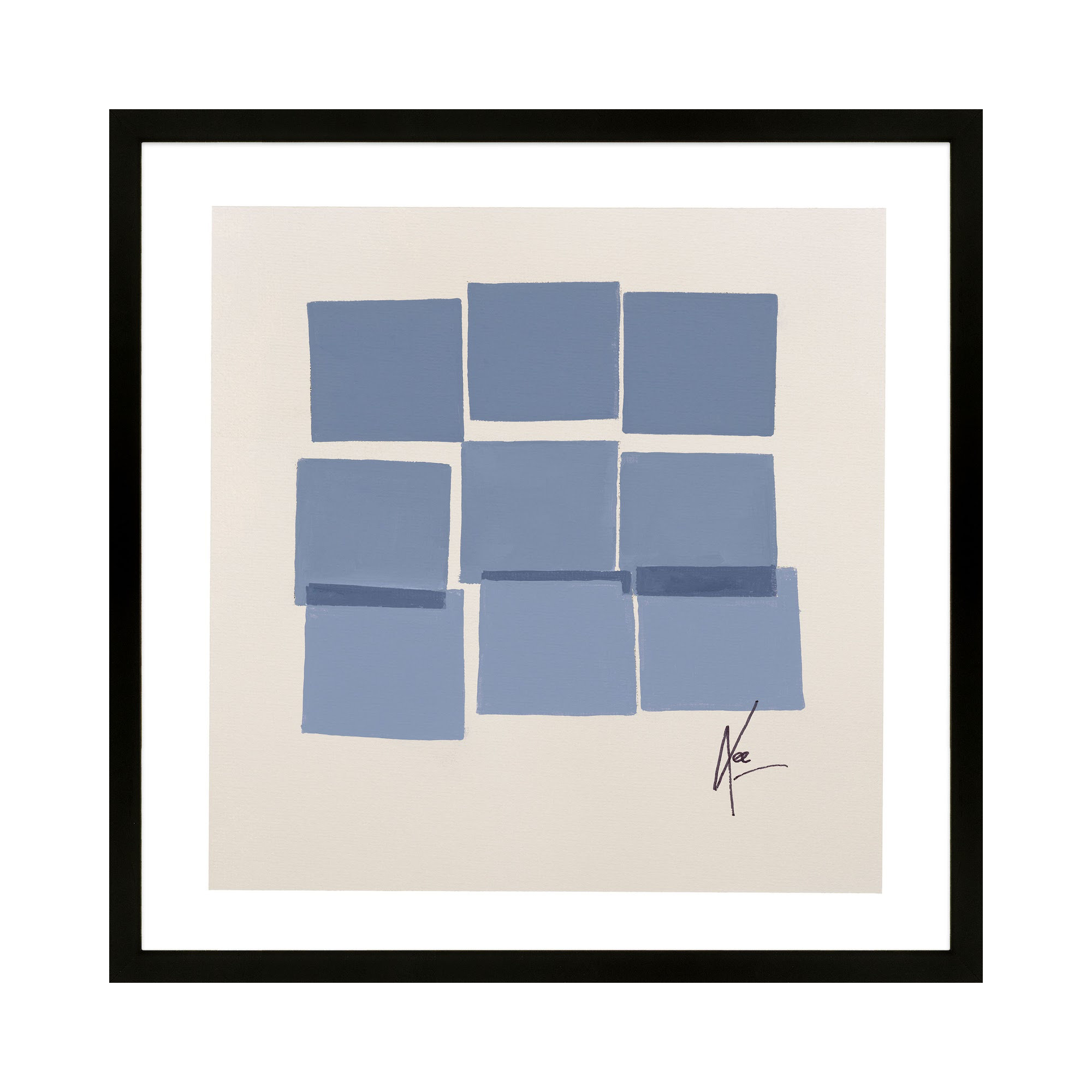 Reflection 1 by Lee Lessem, Black, 44" H x 44" W x 1.25" D