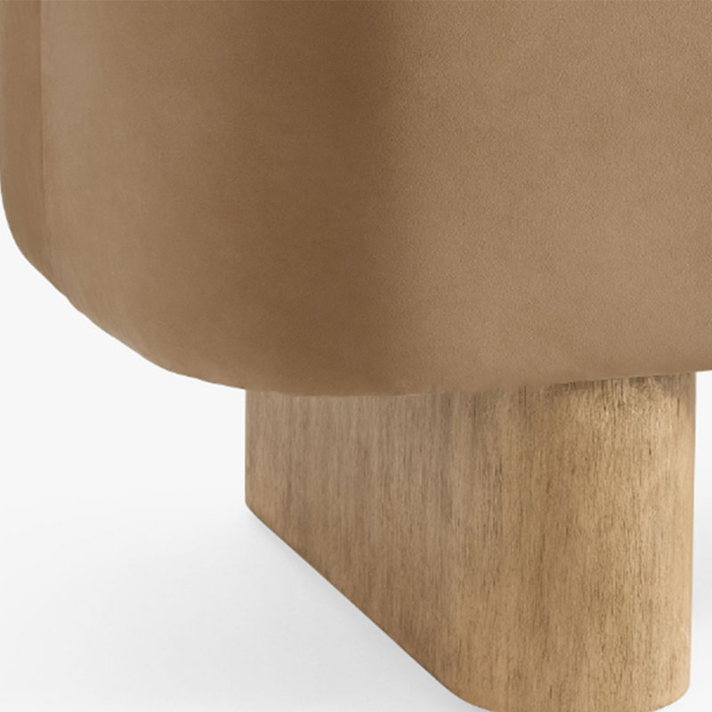 Coussin décontracté simple à banc long, 17.72" H x 62.99" W x 17.72" D