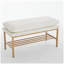 Banc de rangement rembourré pour chaussures avec siège rembourré, banc de bout avec tablette ouverte et pieds en métal pour le vestibule-1127744514