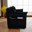 Canapé-lit convertible de 73 po, lit escamotable, canapé 3 en 1 avec poche latérale et ports USB, canapé en velours côtelé moderne pour le salon, petit espace, appartement, chambre à coucher, noir-149195871