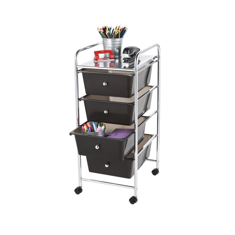 Creel 76 cm H x 32 cm W Utility Cart, Black