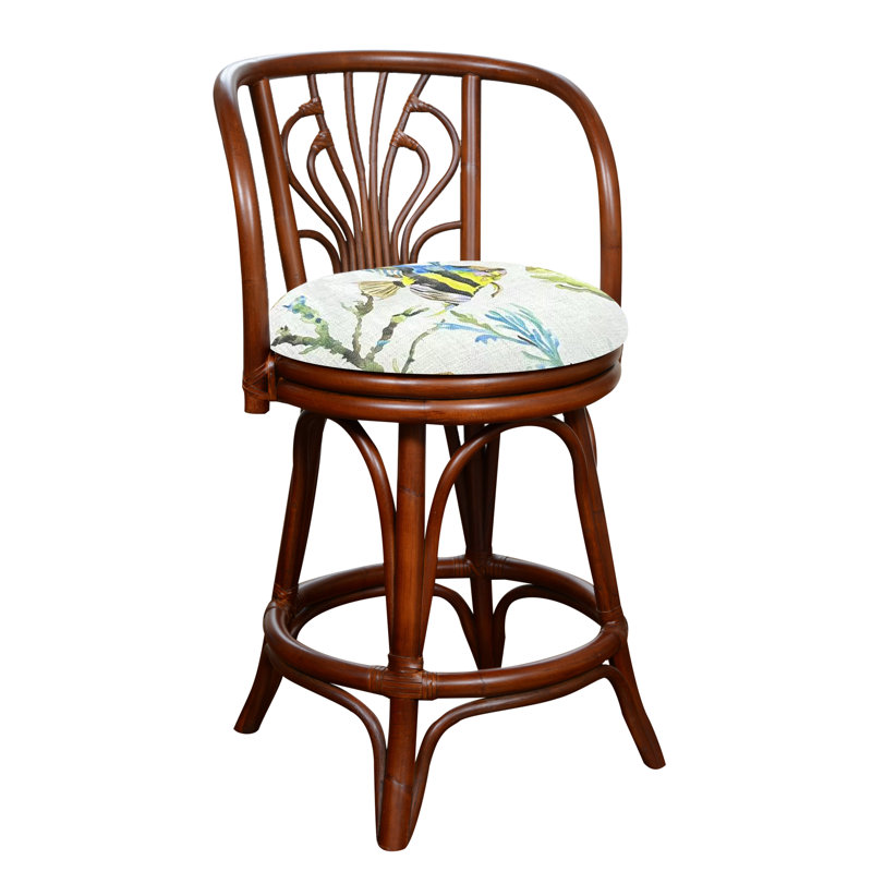 Tabouret de bar et de comptoir Conagh, Tabouret de comptoir (siège d’une hauteur de 24, Terre de Sienne