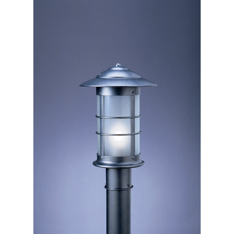 Newport Lantern Head, 15.13" H x 9.25" W x 9.25" D, Pewter, Frosted