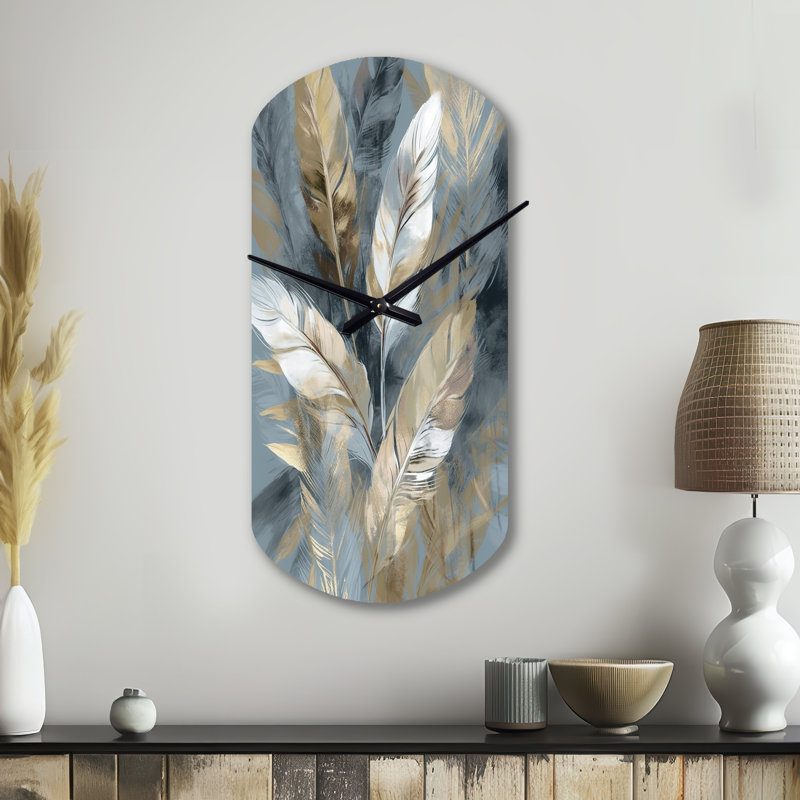 Or et gris Impressions of Bohemian Energy II - Boho Feather, Petit