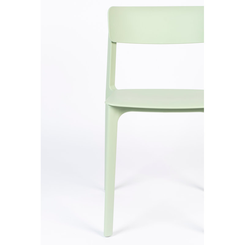 Outdoor Dining Side Chair, Green