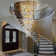 H118'' 28-lights Modern Golden Tree Branch Crystal Chandelier for Staircase