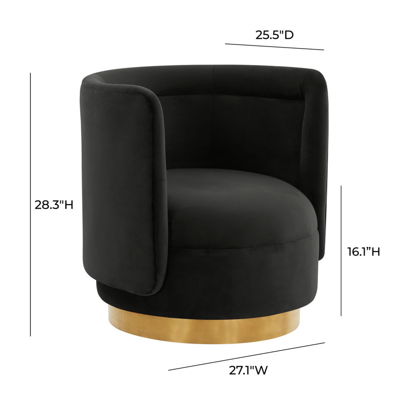 Velvet Barrel Chair