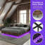 Structure de lit pleine grandeur flottante-125725842