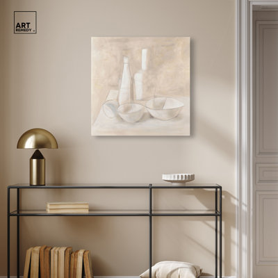 «Bottle Line I», reproduction d'art sur toile par Farmhouse 