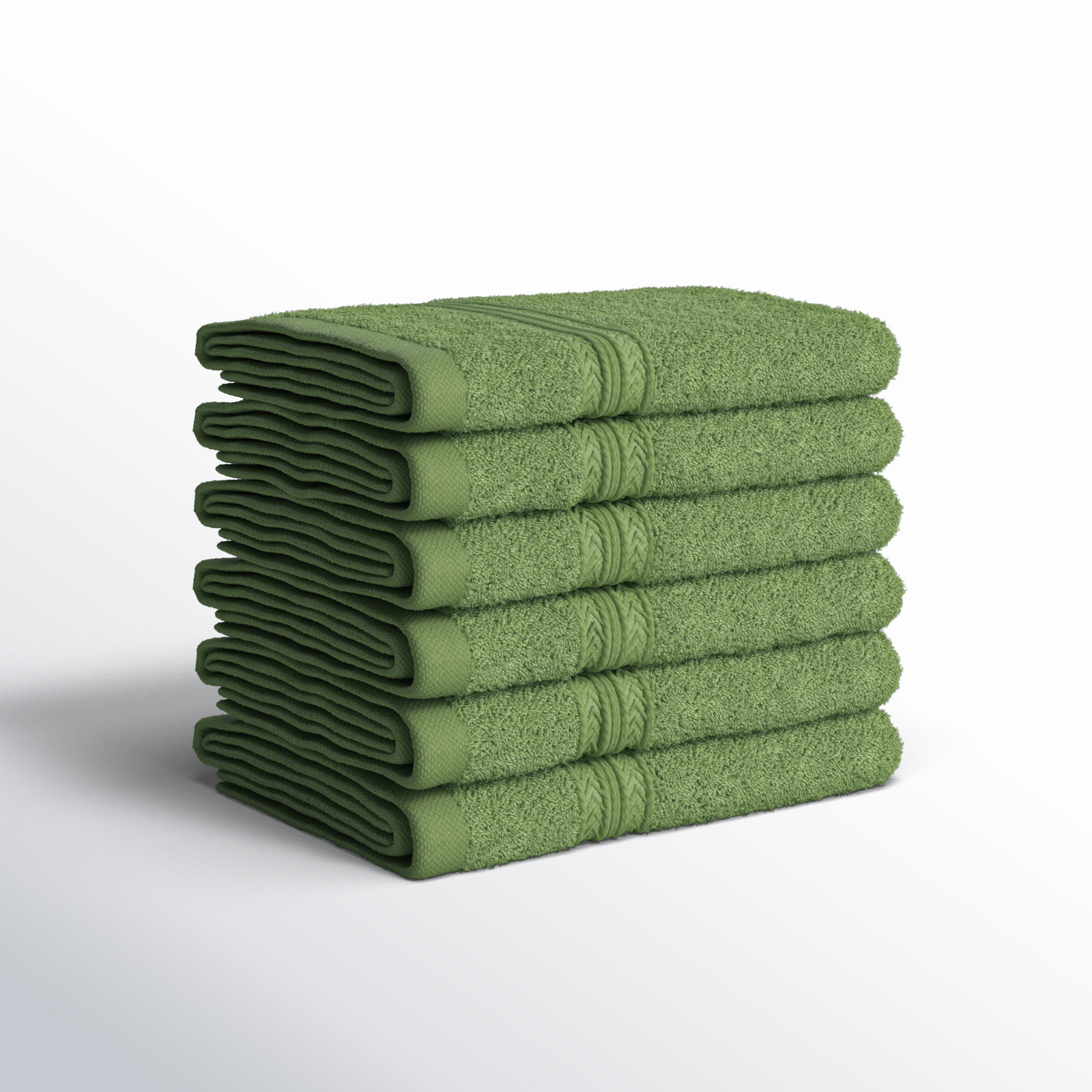 Sustainable Cotton Washcloth Set, Terrace Green