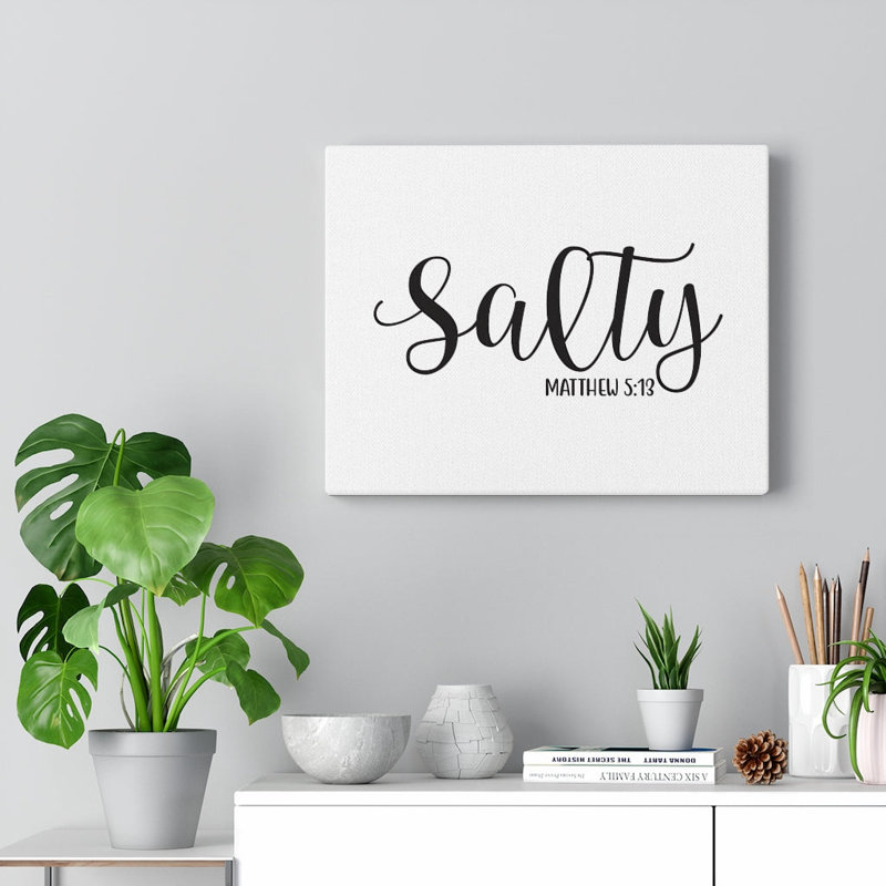 Salty - Wrapped Canvas Print, 30cm H x 41cm W