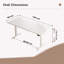 Adjustable Metal Base Computer Desk-1111626034