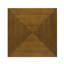Table d'appoint carrée en bois brun noyer