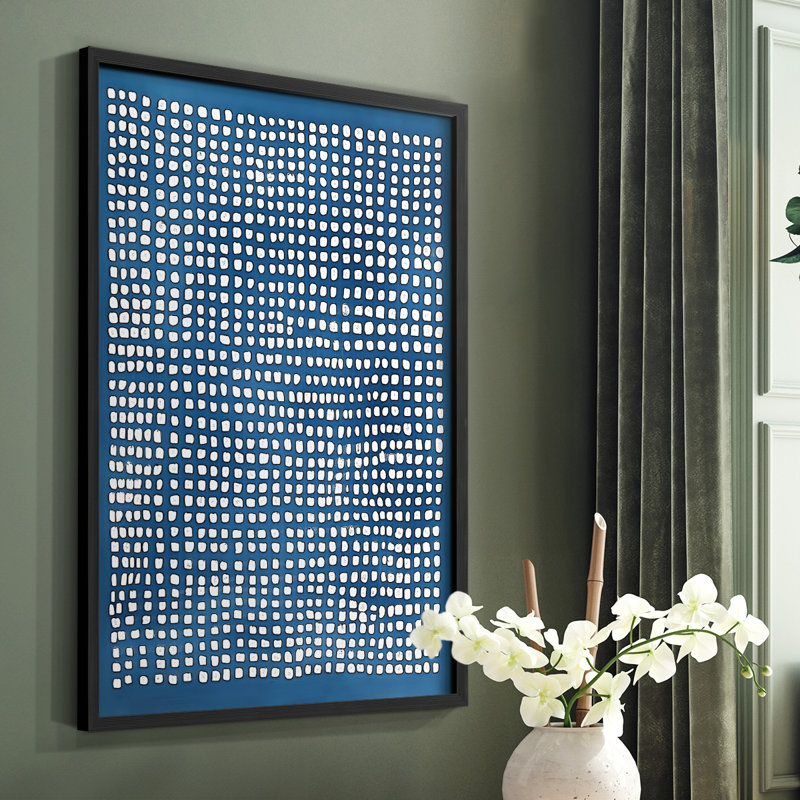 «Abstract CCXVII», reproduction encadrée - prête à être accrochée, H 29 po x l 23 po, Noir