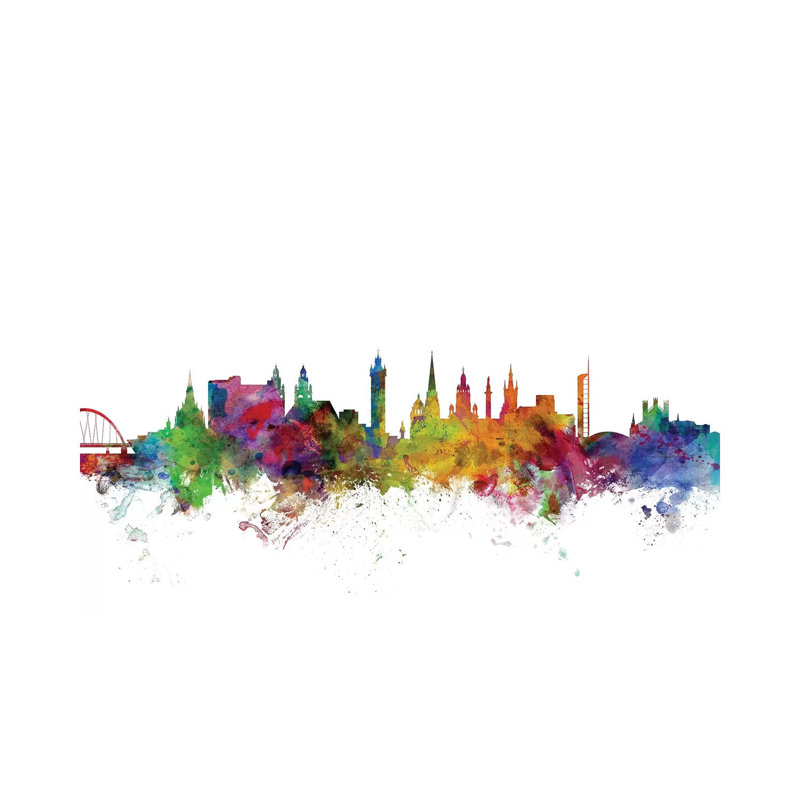 Glasgow, Scotland Skyline by Michael Tompsett - Wrapped Canvas Gallery-Wrapped Canvas Giclée, 20.32 cm H x 30.48 cm W
