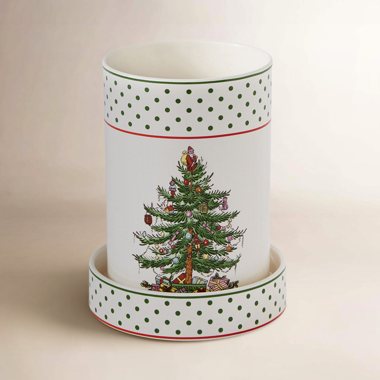 Polka Dot Wine Chiller with Coaster