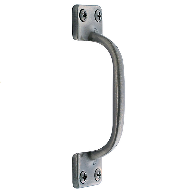 Sash Pull plate, 1.25" H x 4" W x 1" D, Satin Nickel