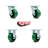 4 Piece Polyurethane/Cast Iron Caster Set with Roller Bearings-88883907
